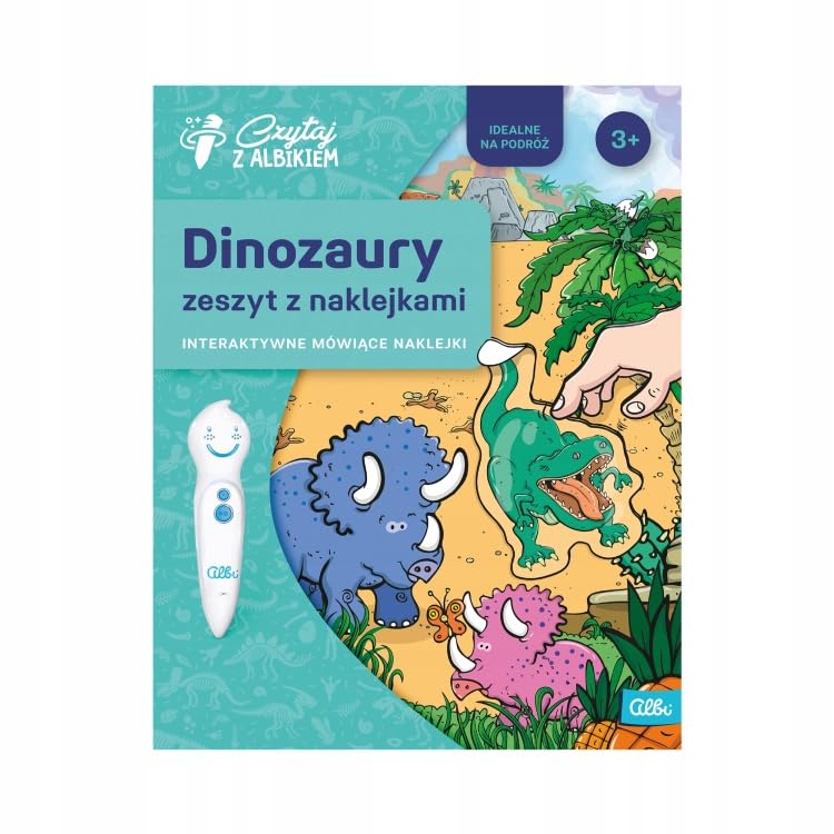 Albi Czytaj z Albikiem Zeszyt z naklejkami DINOZAURY