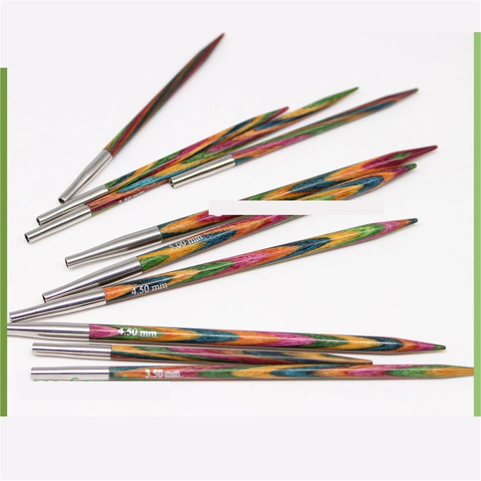 Knitting Needles 1 Piece Interchangeable Circular Knitting Needles Tips for Tool Spokes(6.0mm)