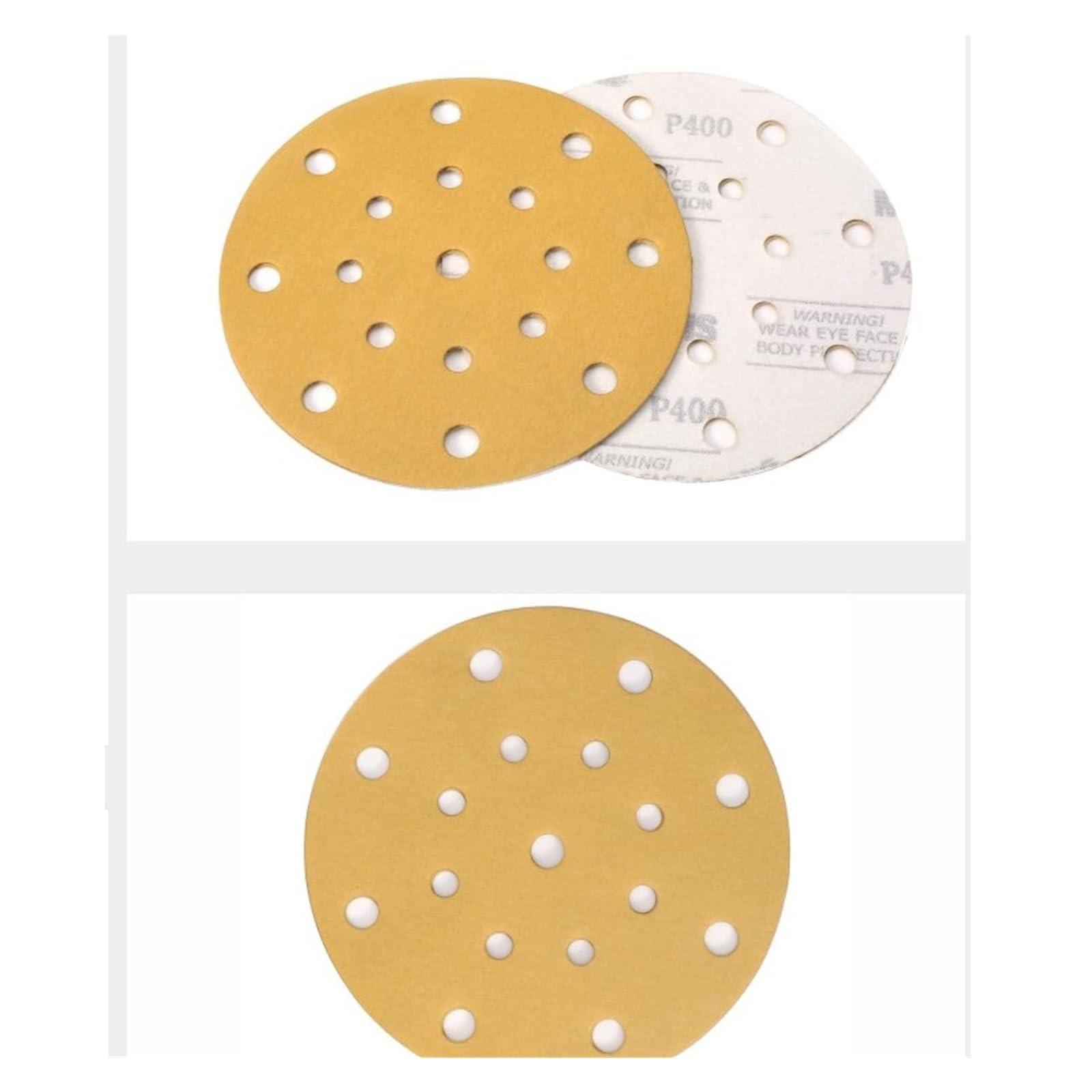 Discos de lijado, discos de lijado, discos de lijado de 150 mm y 17 orificios, almohadillas de discos de lijado for almohadillas de lijadora orbital aleatoria y todas las herramientas oscilantes, ganc