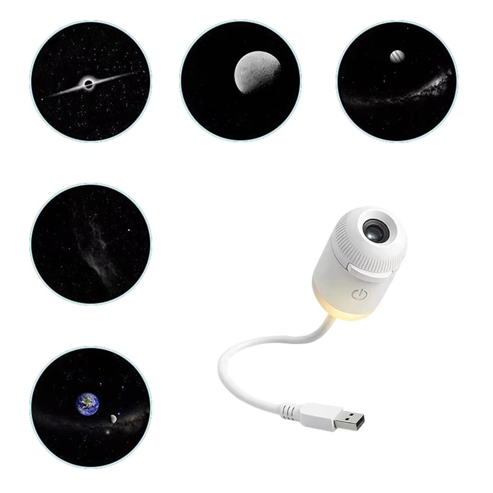 Lampka nocna do mini projektora Galaxy Star 2 w 1: idealna do sypialni, dekoracji samochodu i prezentów dla dzieci (kolor 4)