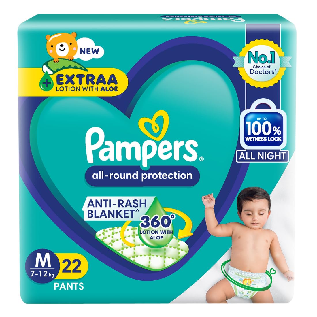 Pampers All round Protection Pants, Medium size baby diapers (MD) 22 Count, Anti Rash diapers, Lotion with Aloe Vera (B0CB47LBFB) Amazon Price History, Amazon Price Tracker
