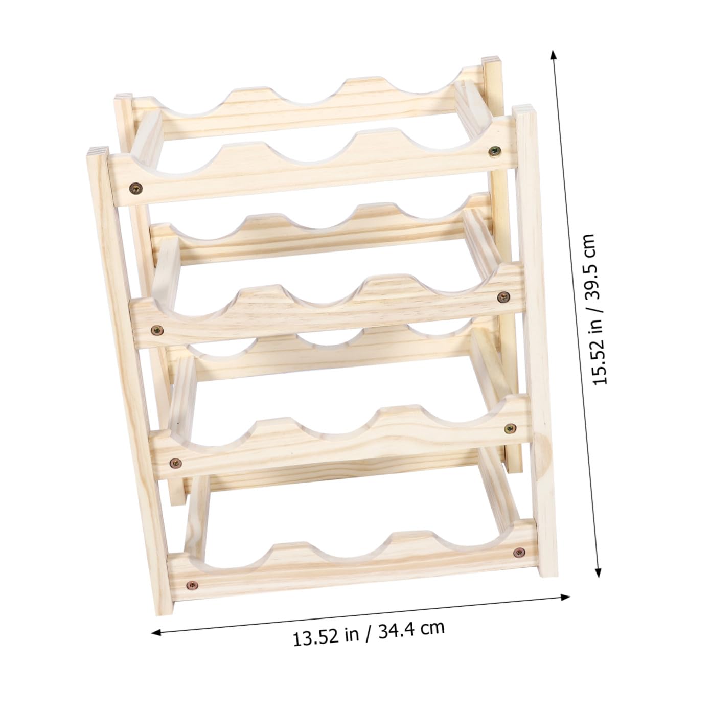 Portabottiglie in Legno Rosso Per Uso Domestico Portabottiglie Decorativo Multistrato Fondo Antiscivolo Per Bottiglie Di Vino E Lattine