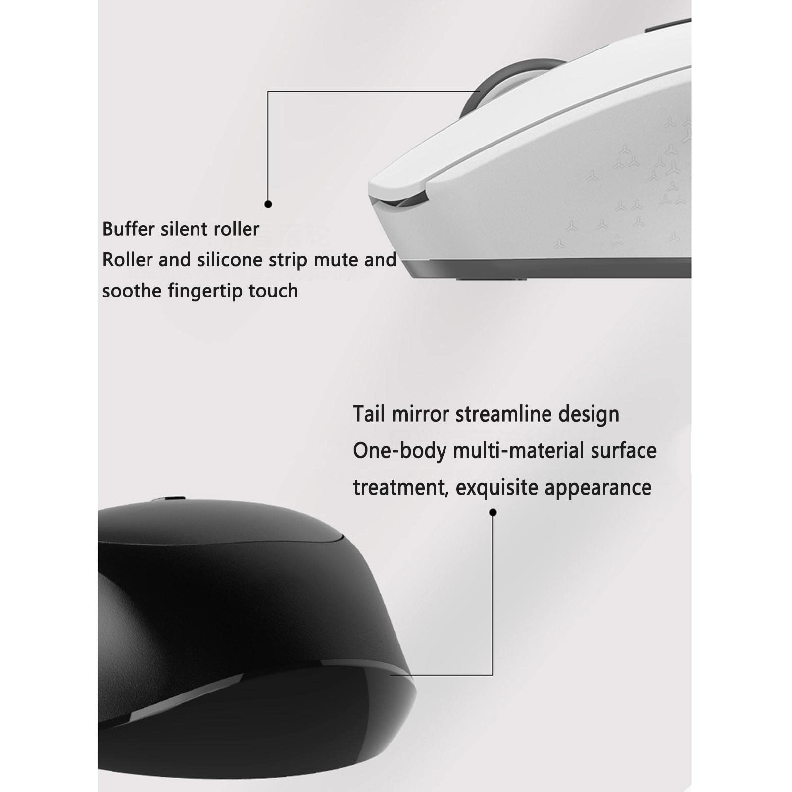 Mysz Mysz bezprzewodowa Mysz komputerowa do laptopa USB do gier Bluetooth Ergonomiczna mysz Urządzenie wskazujące Możliwość ładowania Fotoelektryczny 2,4 g Regulowana rozdzielczość Plug and Play(White