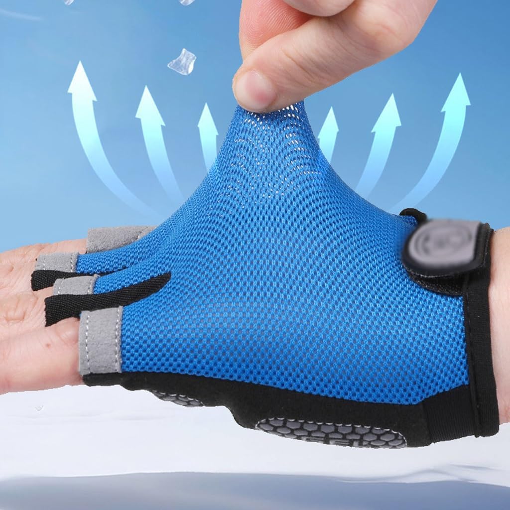 Cycling Gloves for Men and Women Half Finger Fitness Outdoor Sports Quick Drying