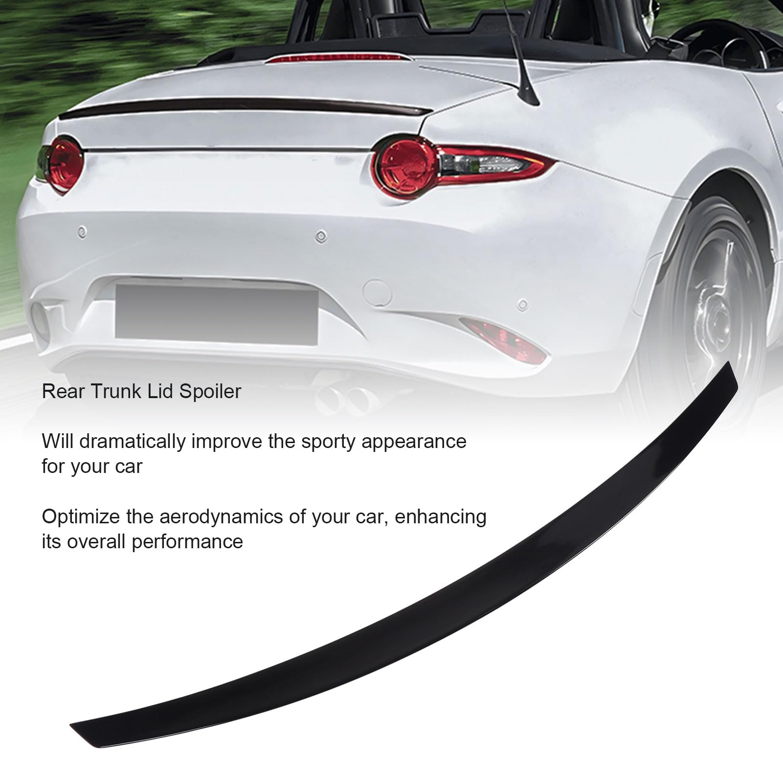 Alerón Trasero para MX 5 Miata ND 2016 2022 Mejora Estabilidad y Estilo Deportivo Ligero y Aerodinámico Fácil Instalación Encaje