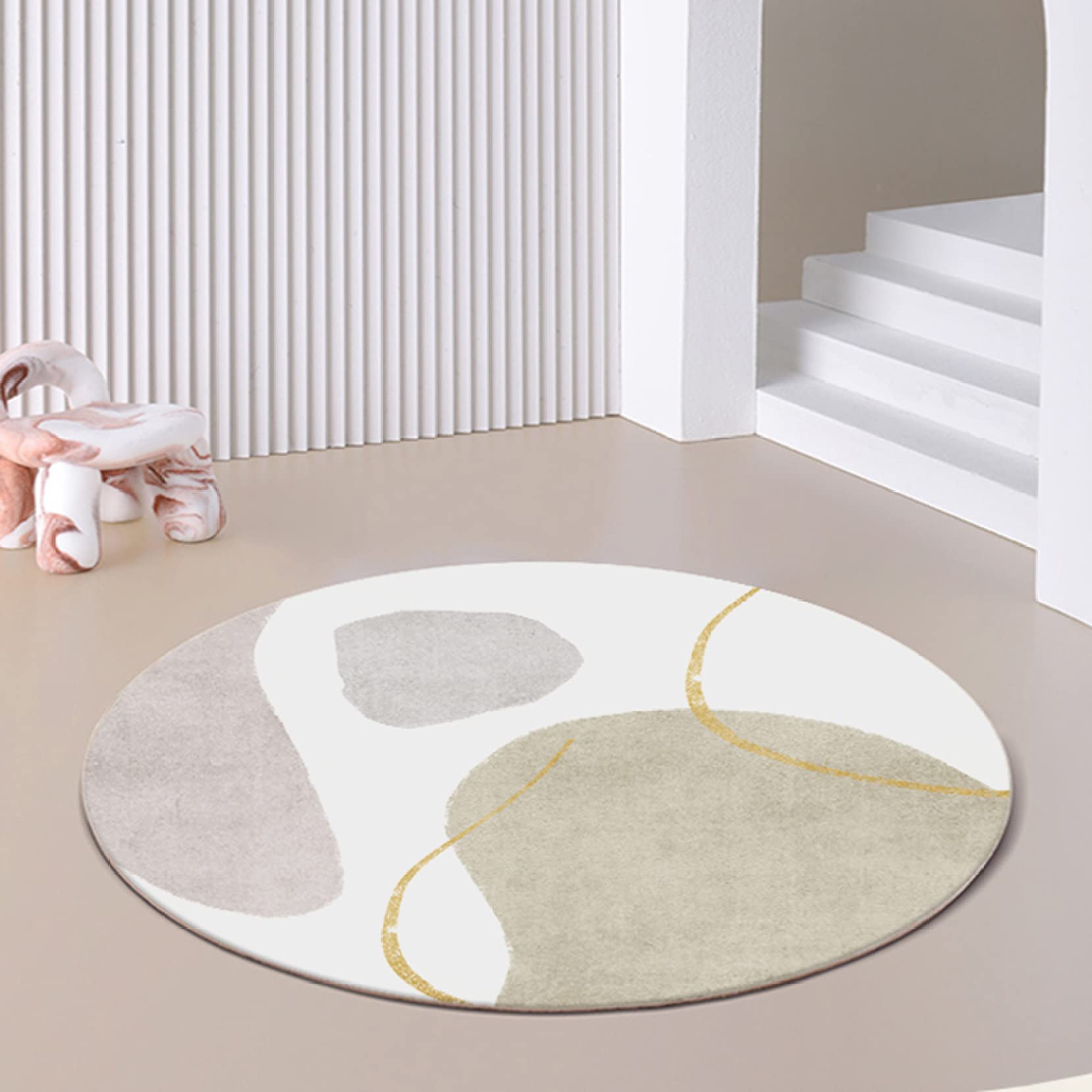 カラー ラグ 140*140cm カーペット モダン おしゃれ 滑り止 main_19510005.jpg