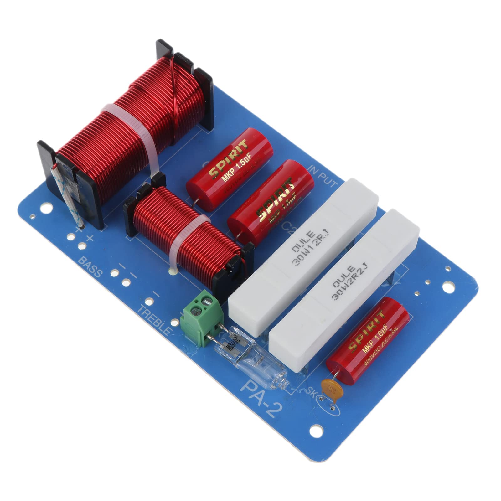 Diarypiece 500W Adjustable Frequency Divider Distributor, 2 Way Speaker Audio Crossover Filter