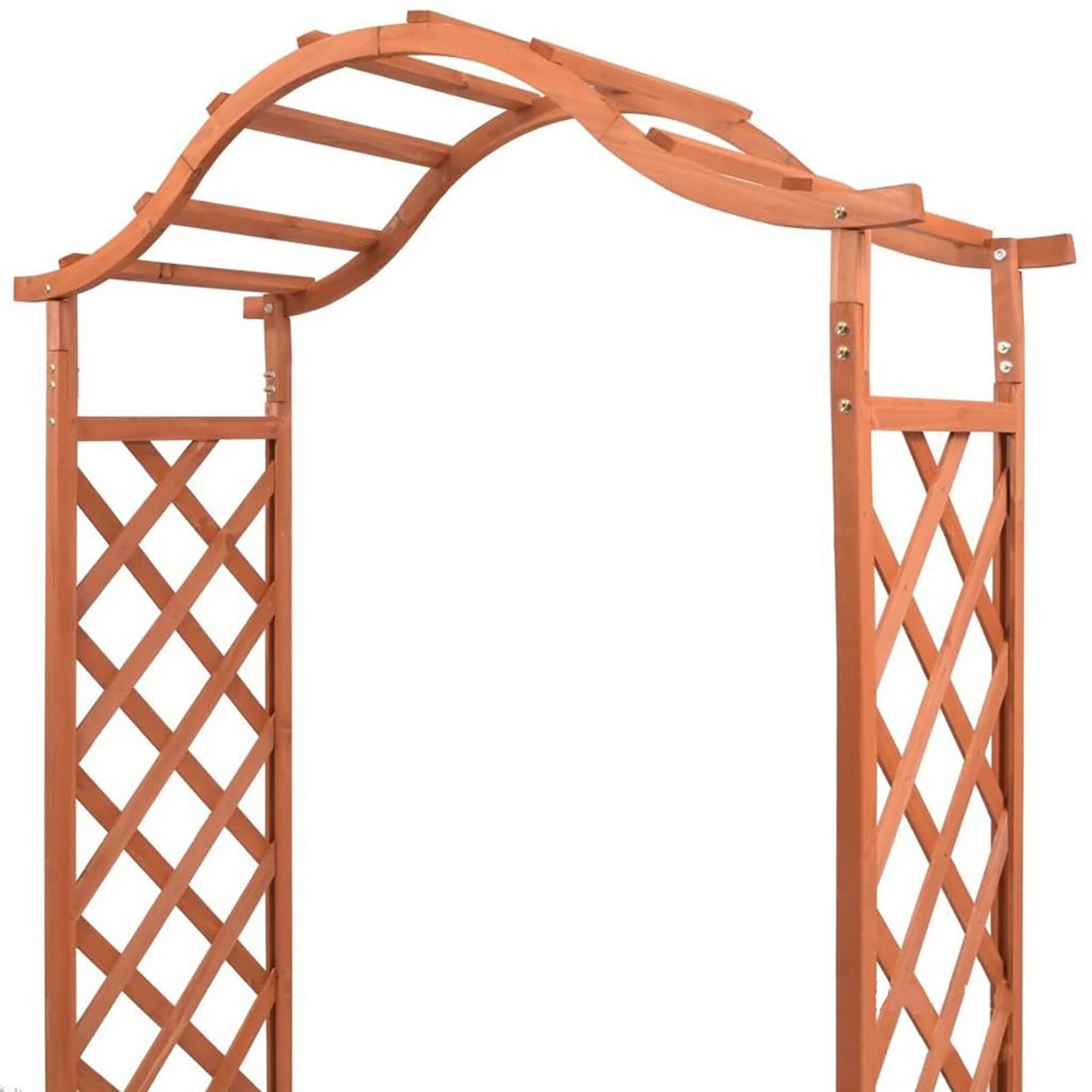 Zewnętrzna Pergola ogrodowa z litego drewna jodłowego z konstrukcjami sadzarki Trawnik Terrance Drewniana Pergola Entryway Arch Arbor Trellises Sadzarka