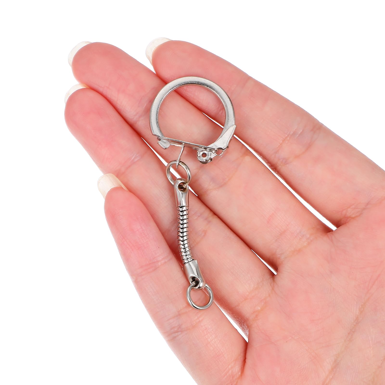 Amazon.com: COHEALI 30 pcs Key Ring Key Chain Snake Chain Locking