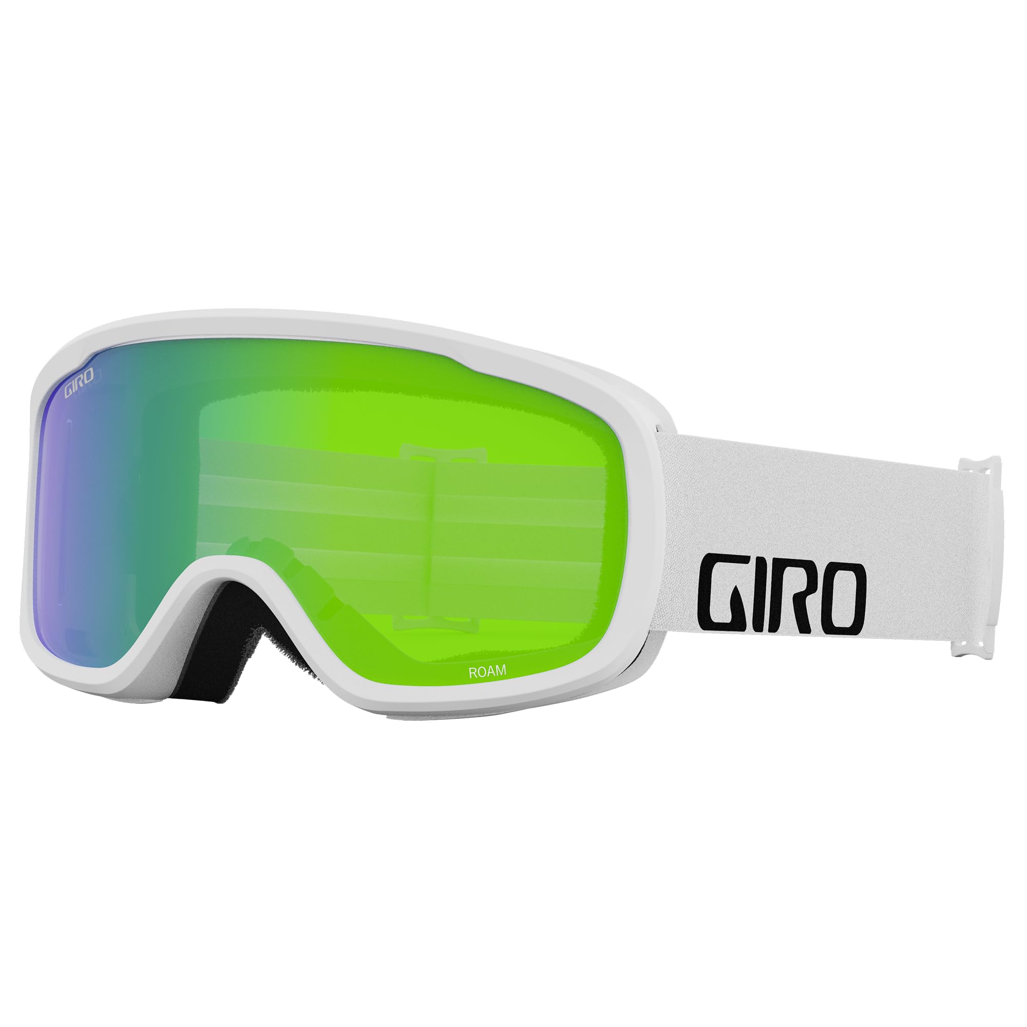 Giro Roam Snow Goggles - White Wordmark - Loden/Yellow Lens - Medium Frame