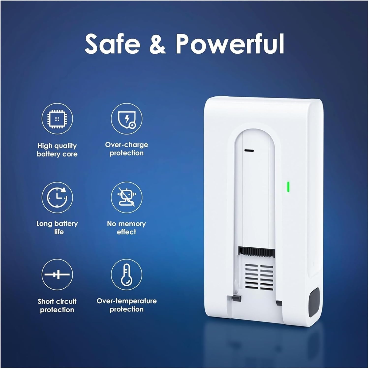 25.2V 2500mAh Vacuum Cleaner Battery | Compatible for Tineco A30S | Cordless Vacuum Cleaner Replacement Battery