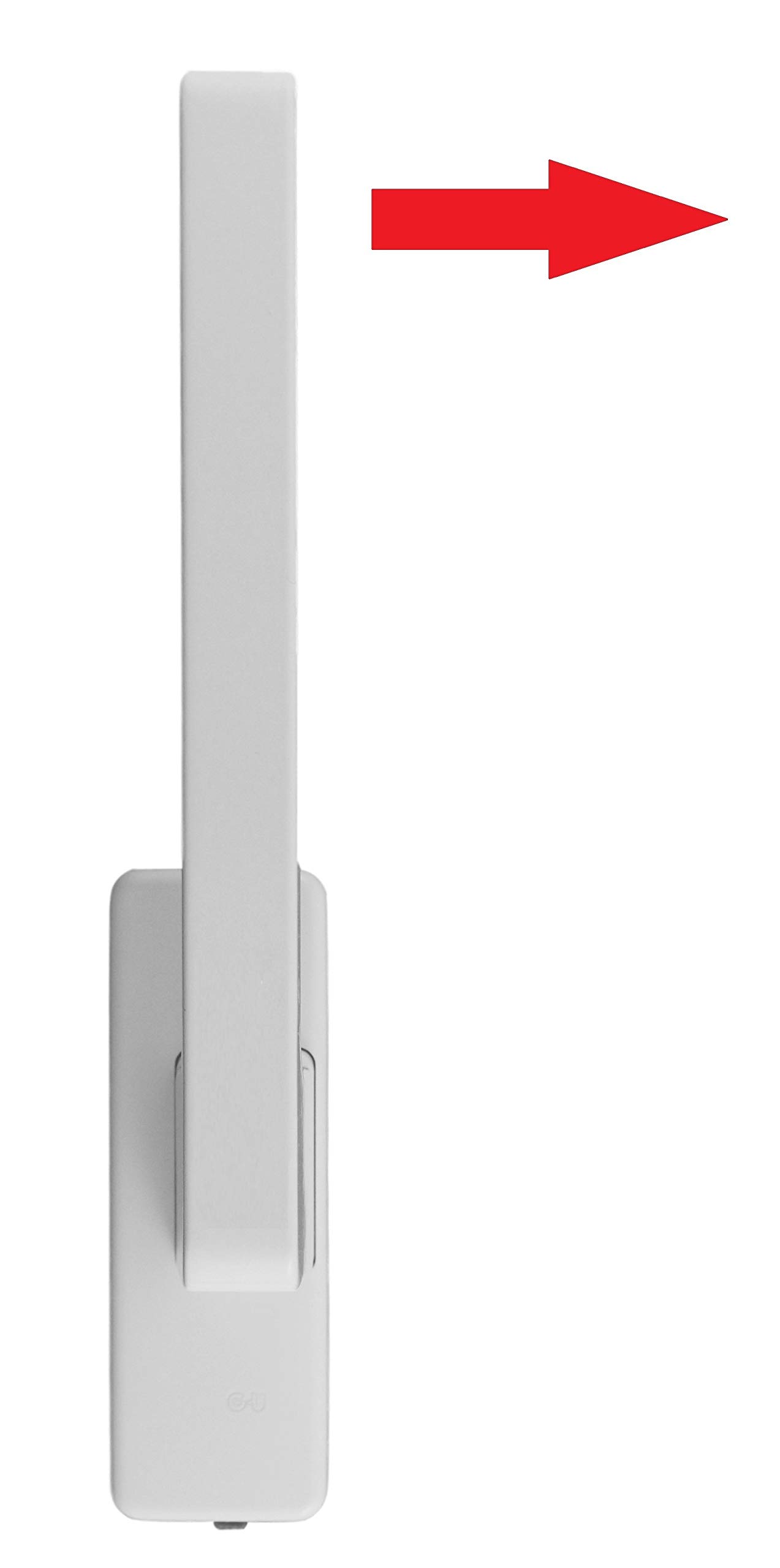 GU PSK Drehgriff DIRIGENT 966/976, 34225 oder auch 30152, DIN Links weiss mit Aussperrsicherung incl. SN-TEC Montageschlüssel und Montagematerial