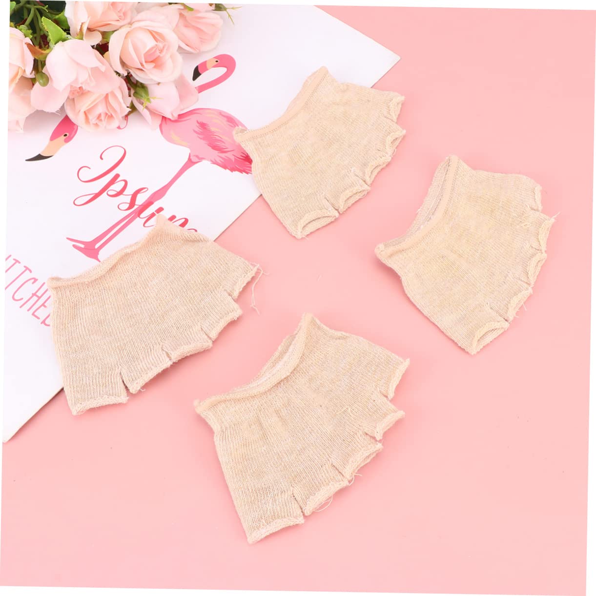 FOMIYES 12 Pairs Five Toe Socks Fabric Stuffers Half Socks for Women Non Toeless Mens Stocking Sandal Socks Womens Socks Men Toe Sock Yoga Cotton Toe Topper Palm Man Insole Diced