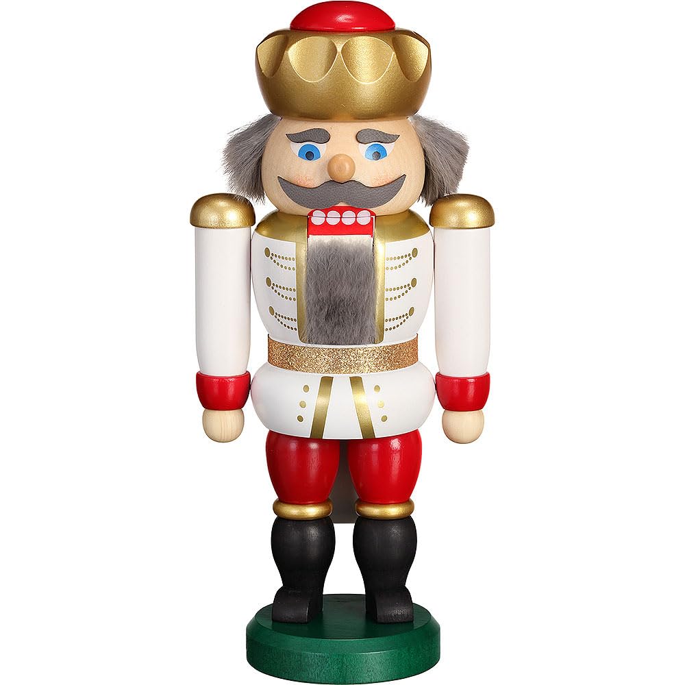 Casse-Noisette Seiffener Volkskunst Roi Exclusif, figurine bois déco 20 cm