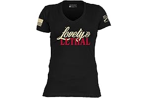 Lovely & Lethal Women's V-Neck T-Shirt by Grunt Style