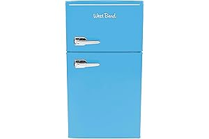 West Bend Compact Refrigerator with Freezer for Dorm Room and Office