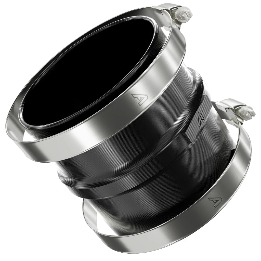 Złącze plastikowe przewodu nagrzewnicy - Okrągła złączka przewodu wentylacyjnego z 2 zaciskami do systemów wentylacyjnych(Black,16mm (0.6 inch))