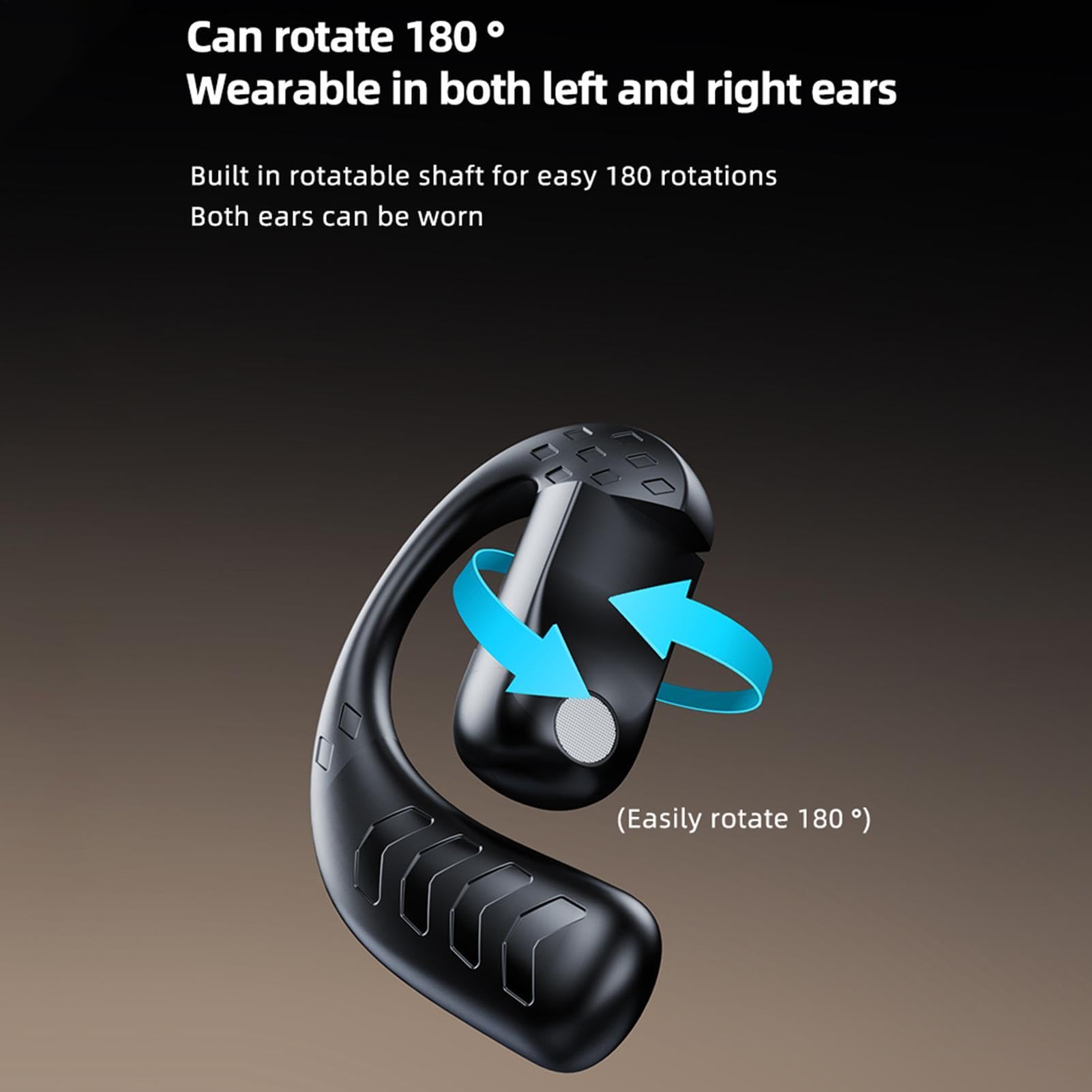 Casque sans fil à oreille unique - Casque confortable et sécurisé pour une communication mains libres