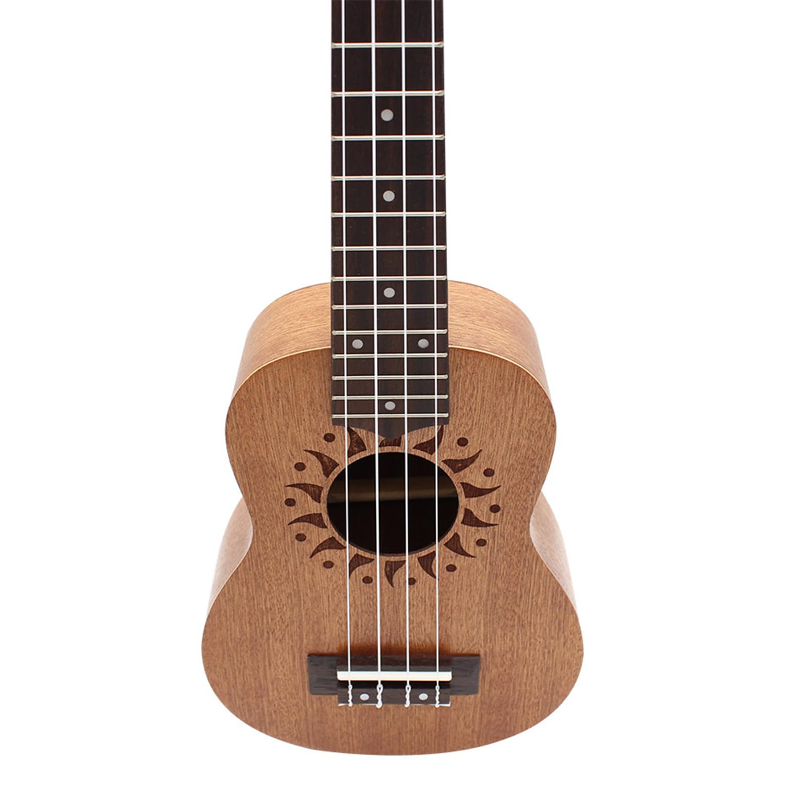 53 cm początkujący hawajskie ukulele instrument dziecko mała gitara czterostrunowy wzór słonecznika ukulele proste i zabawne drewno dla dzieci