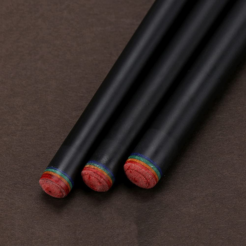 Billard Queue 1/2, 147cm Kohlefaser Carbon Faser Ahorn Handgefertigter Snooker Queue, 3 Spitze Größe Zur Auswahl(Size:13mm,Color:Blau)