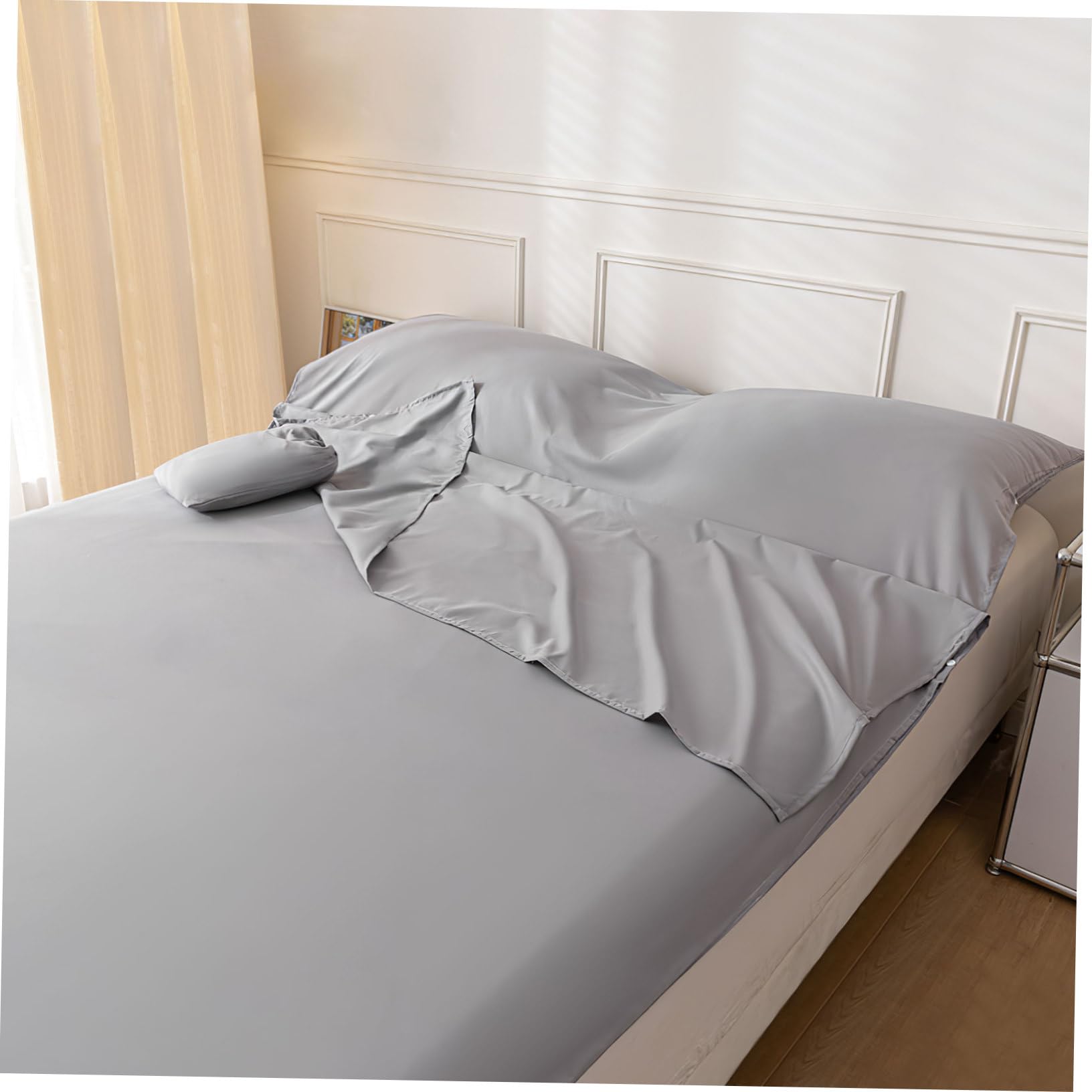 Reiseschlafsack mit Solidem Design Leichter Polyester Schlafsack Inlett Vielseitiger und Kompakter Schlafsack Sommerurlaub für Hotels für Hotel und Reise