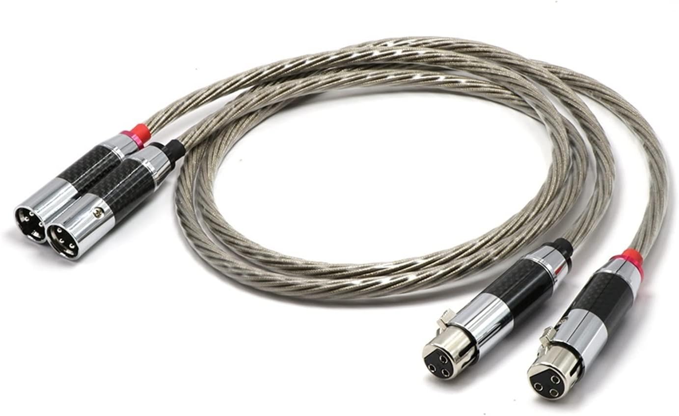 7N 銀メッキ OFC 銅信号相互接続ケーブル、カーボンファイバープラグ付き(30CM) 7N 銀メッキ OFC  銅信号相互接続ケーブル、カーボンファイバープラグ付き(2 Meters) 7N 銀メッキ OFC 銅信号相互接続ケーブル、  カーボンファイバープラグ付き(2 Meters) HC-2SPC 銀メッキ単 ...