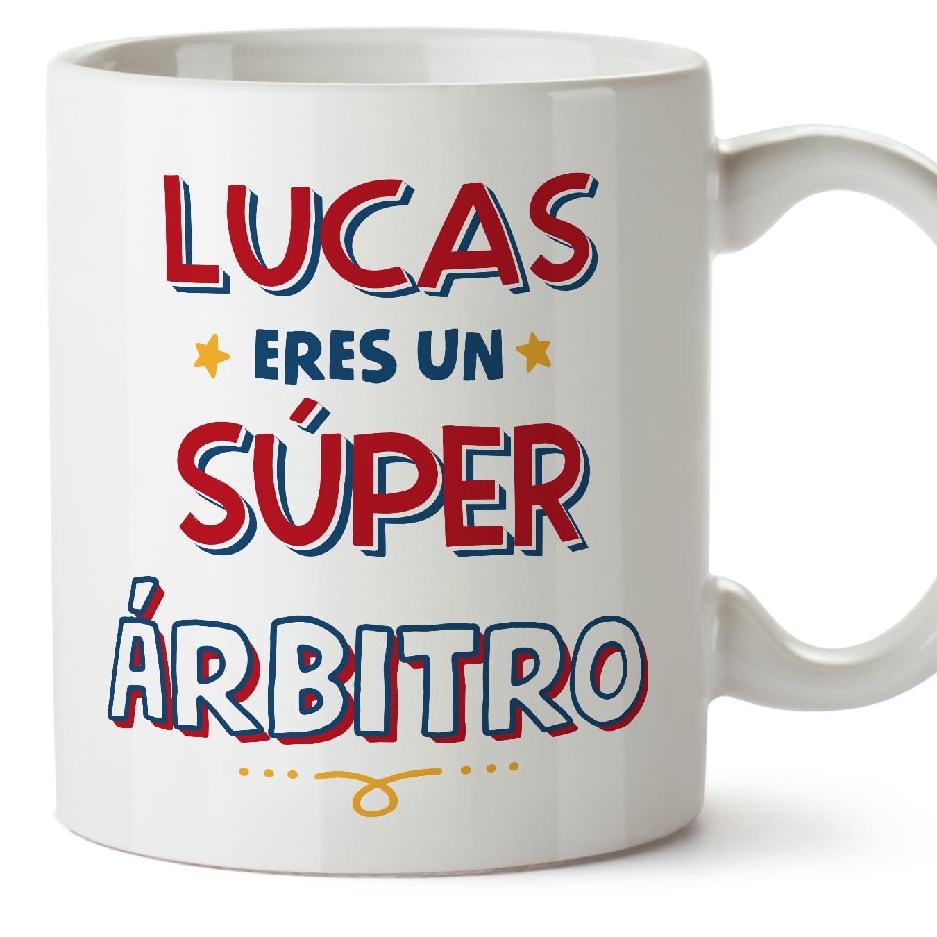 MUGFFINS Personalised Mug for Referee Man - in Spanish - Eres Súper - Funny Custom Gift for Colleagues - Ceramic 11oz Mug — image 1