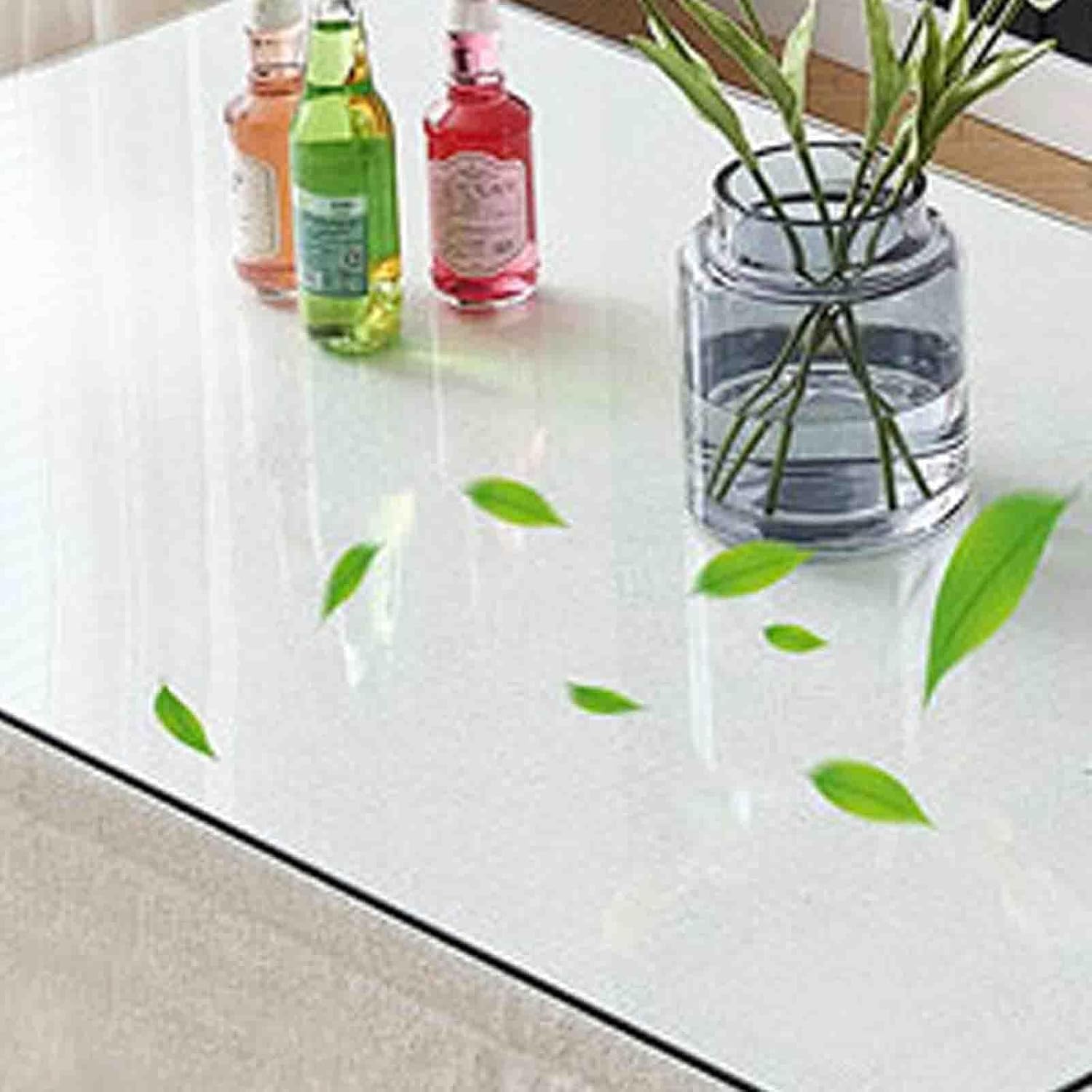 SBCC Tempered Glass Desktop Coffee Table Corner Bedside Table Desk Glass Plate(50 * 60cm)