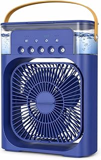 Mini AC Air Cooler Portable 3 in 1 Air Conditioner for Room Cooling Personal Desktop Fan Humidifier Compact USB Powered Co...