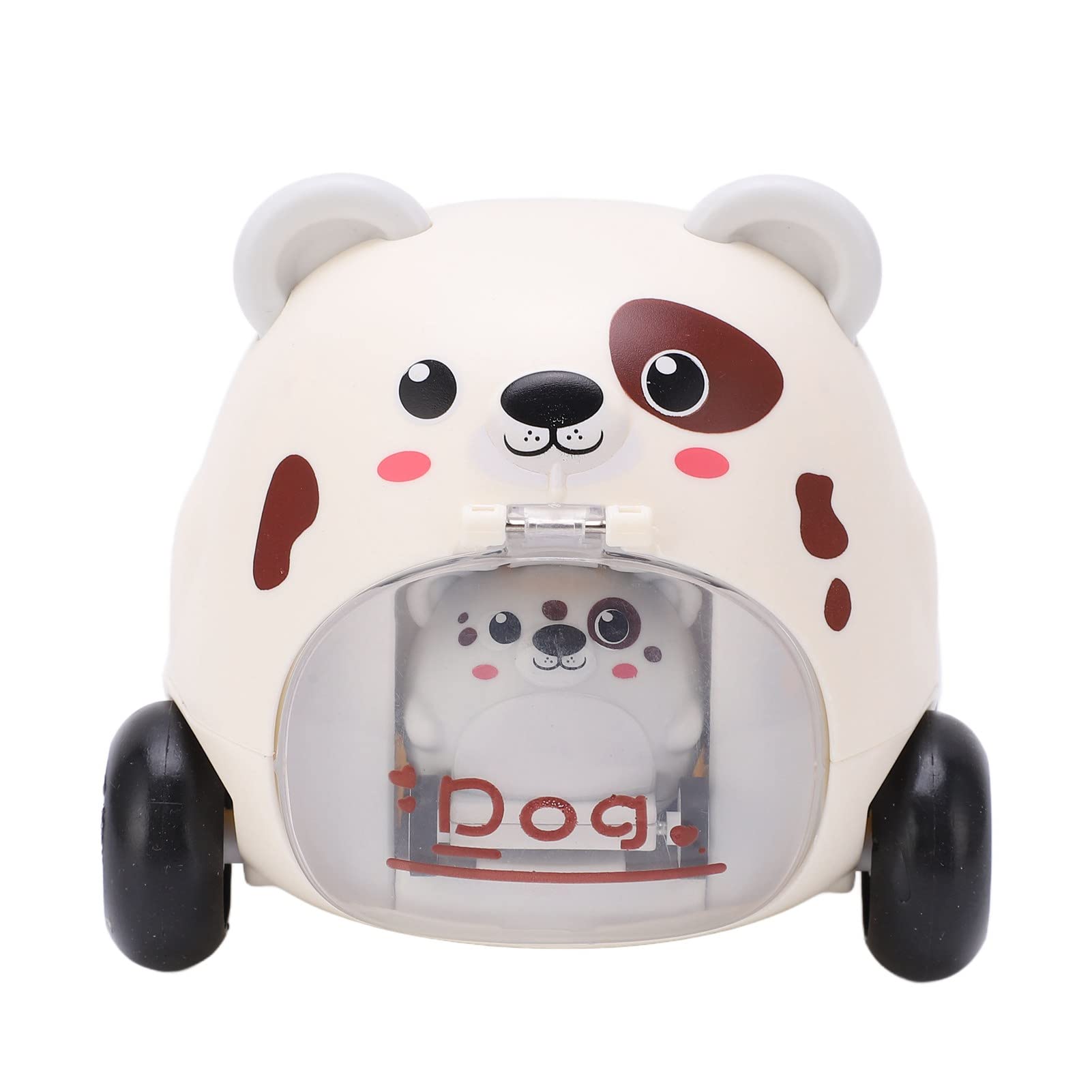 Inertia Macchinine per Bambini, Animali Tirare Indietro Macchinine Spingi Giocattoli per Bambini Macchinine per Ragazze Ragazzi, Giocattoli Educativi Precoci (Cagnolino)