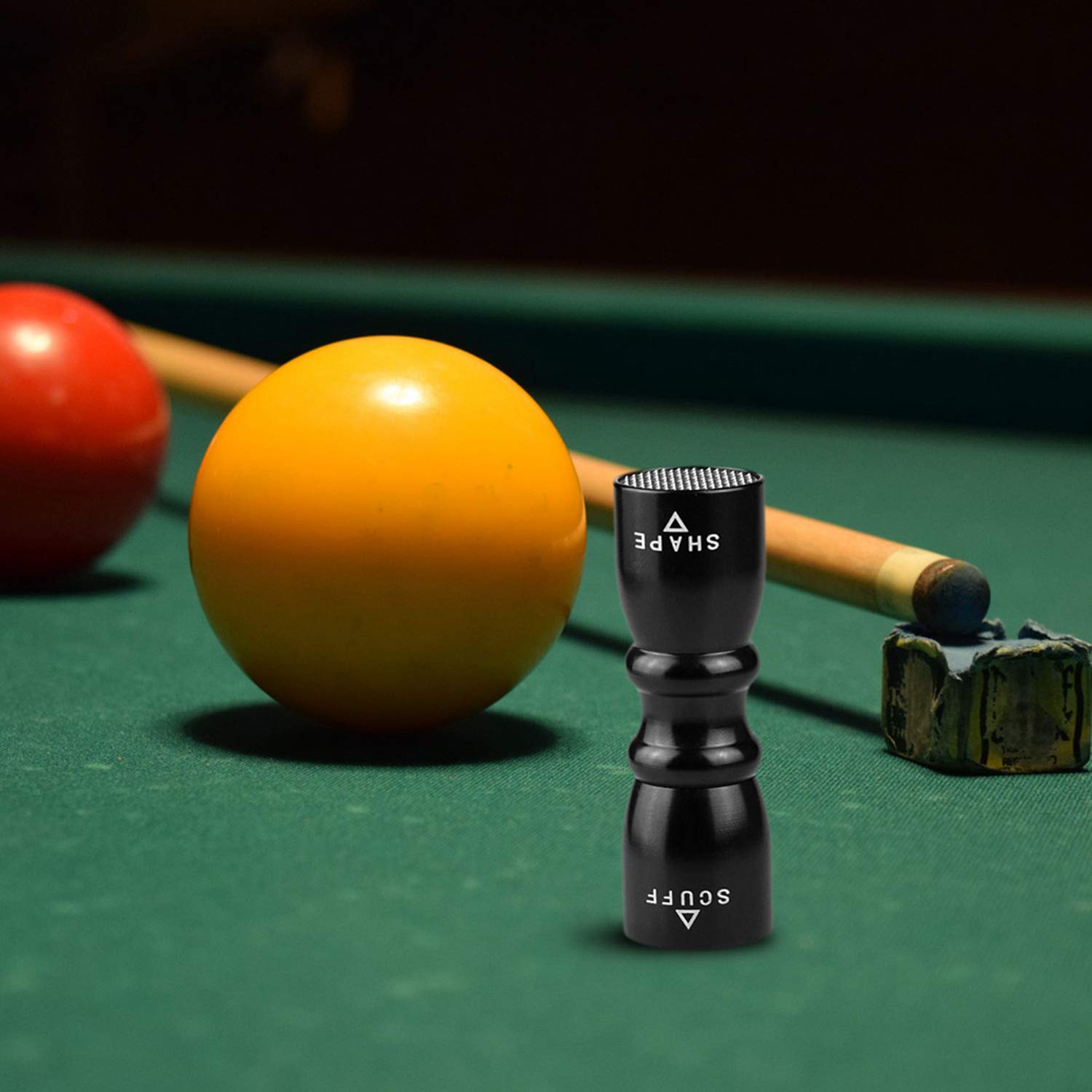 Baize Master SILVER BOWTIE 3 in 1 Snooker Pool Cue Tip Tool with Shaper Tapper and Aerator Perfect for Shaping or Repair of Cue Tips