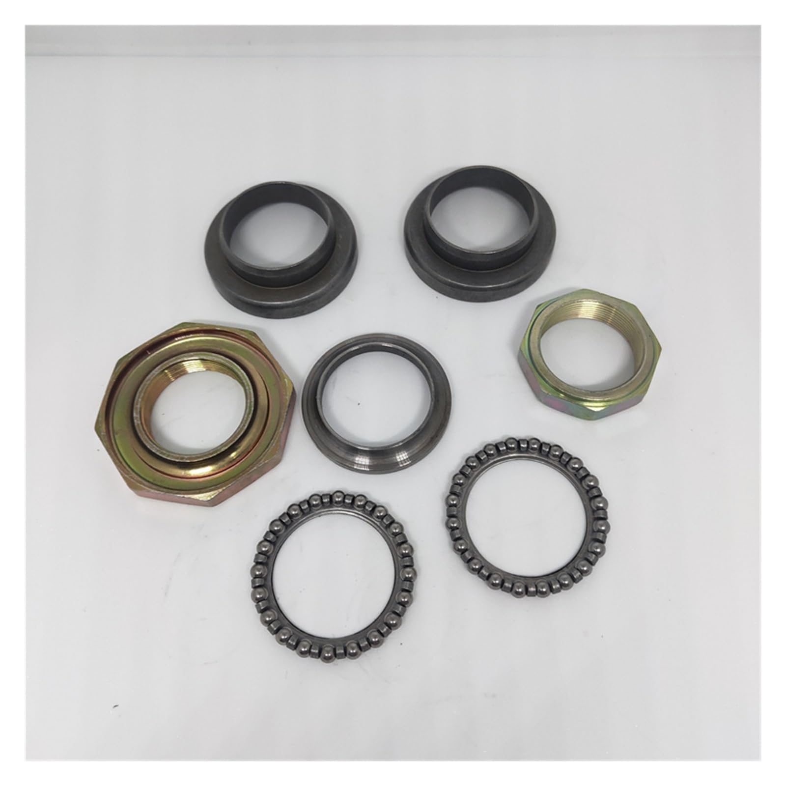 7 Pezzi Set Cuscinetti Sterzo Testa Pista Per Yam&aha PW50, Per Loncin PY50, Jianshe PY50 1981-2013 Kit Cuscinetti Moto Cuscinetto sterzo