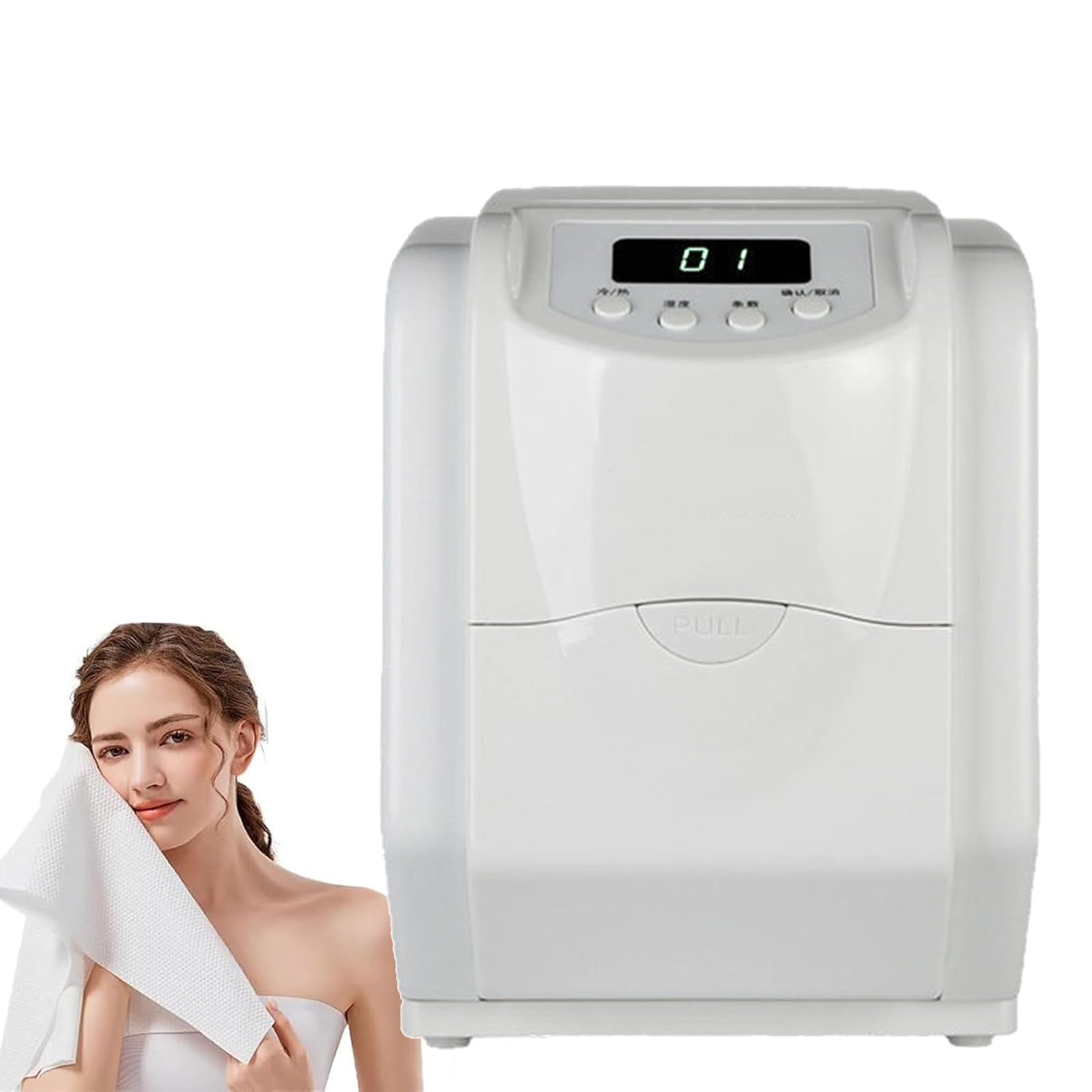 KJZQXYX Automatic Towel Heater Machine, Portable Hot/Cold Towel Warmer,55°C Constant Temperature, for Home,Travel,spa,Salon (A)