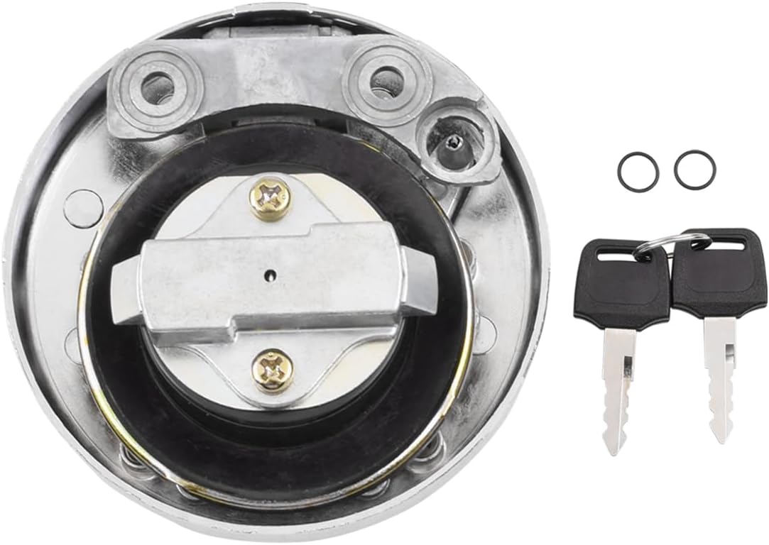 Compatible with Kawasaki Vulcan 800 VN800 2002 2003 2004 2005 CNC Aluminum Motorcycle Fuel Gas Cap Tank Cover Lock 51049 1121 51049-1126