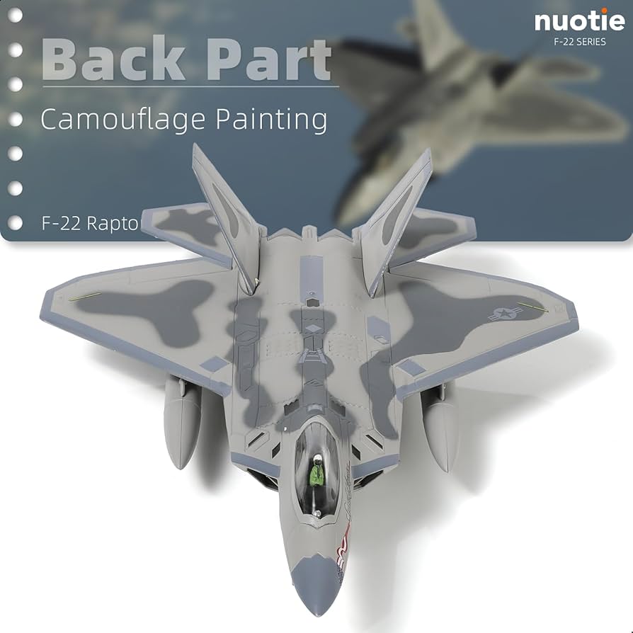 Amazon.co.jp: NUOTIE 1/100 F-22 ラプター ジェット戦闘機