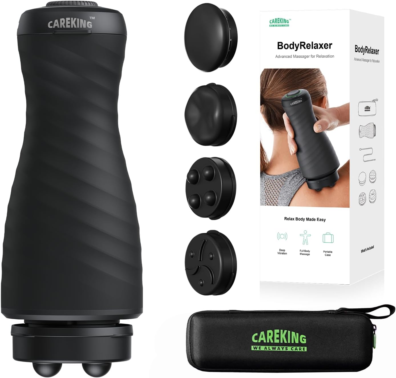 Massage Gun Deep Tissue for Women, Vibration Therapy for Muscle Recovery Pain Relief Cellulite Massager for Leg Thigh Abdomen Neck Shoulder Lymphatic Drainage Massager Body Sculpting Machine