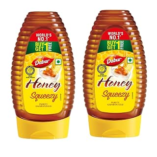 Dabur Honey - 800g (400g x 2) | Pure | World's No.1 Honey Brand with No Sugar Adulteration | For Fitness & Health
