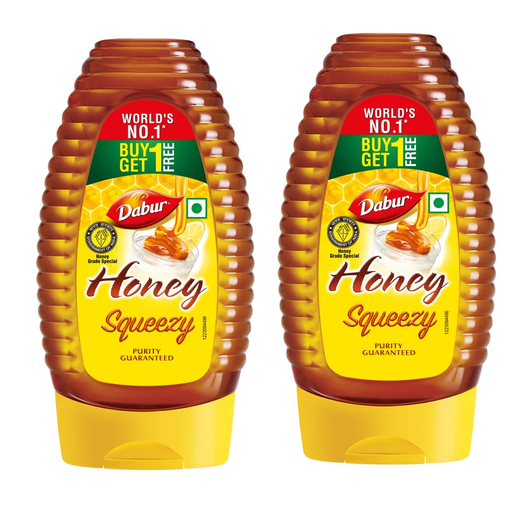 Dabur Honey Squeezy Pack 225g (225gx2, Pack of 2) | 100% Pure & Indigenous | World's No.1 Honey Brand with No Sugar Adulteration | Fitness & Health | Natural Immunity Booster | Rich in Antioxidants-image-26