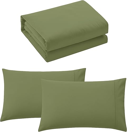 Miniatura 7 de Funda de edredón Queen 3 piezas, verde oliva  1 protector de edredón con solapa de cremallera y 2 fundas de almohada  Hotel Luxury 1800 microfibra