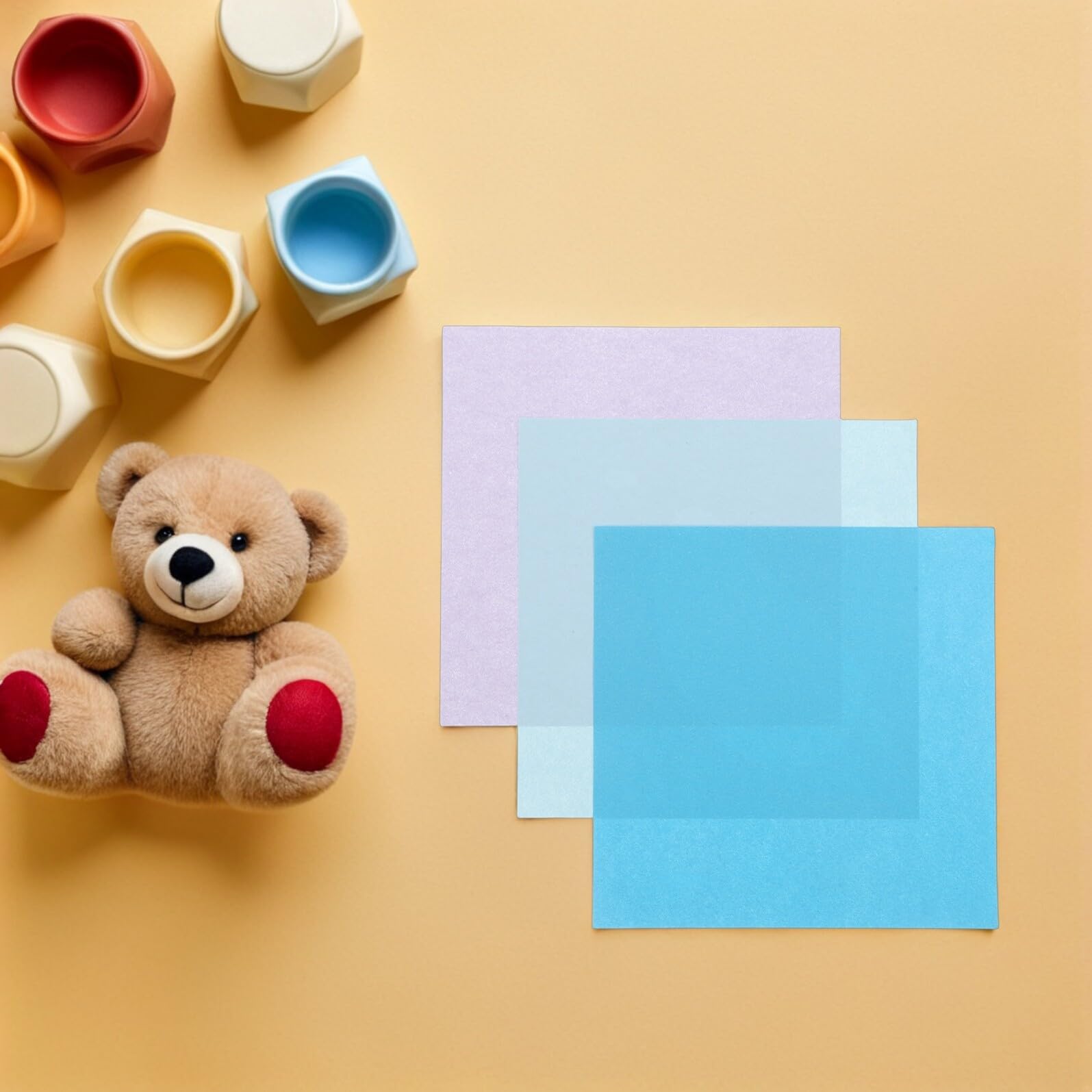 Carta Origami Quadrata Bifacciale 15cm 600 Pezzi per Artigianato Bambini e Attività Scolastiche