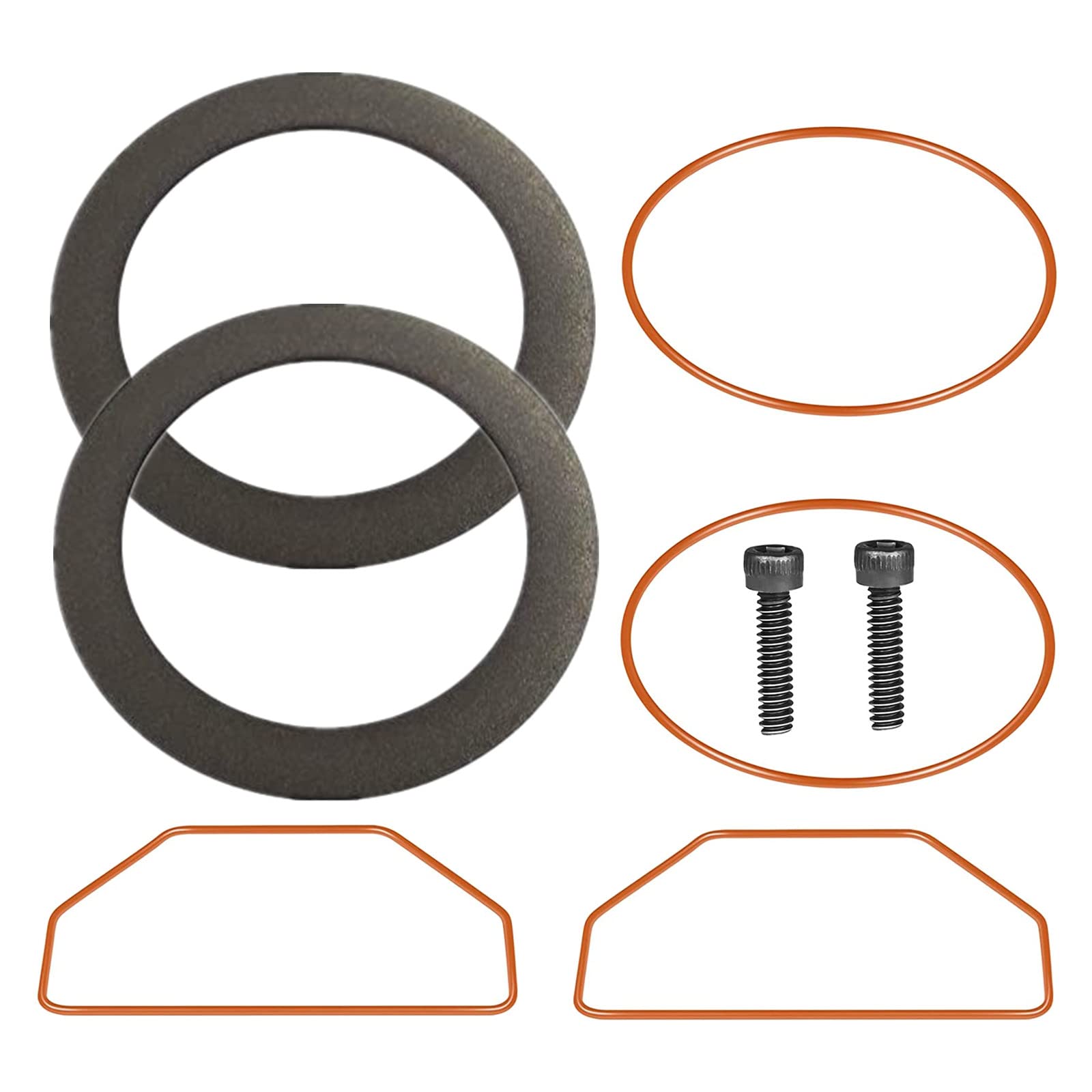 Kacarber 2pcs DAC-308 Piston Rings For Craftsman DeVilbiss Porter Cable Air Compressor K-0650 K-0058 KK-4835 KK-5081 A02743 With Cylinder Sleeve O-Ring