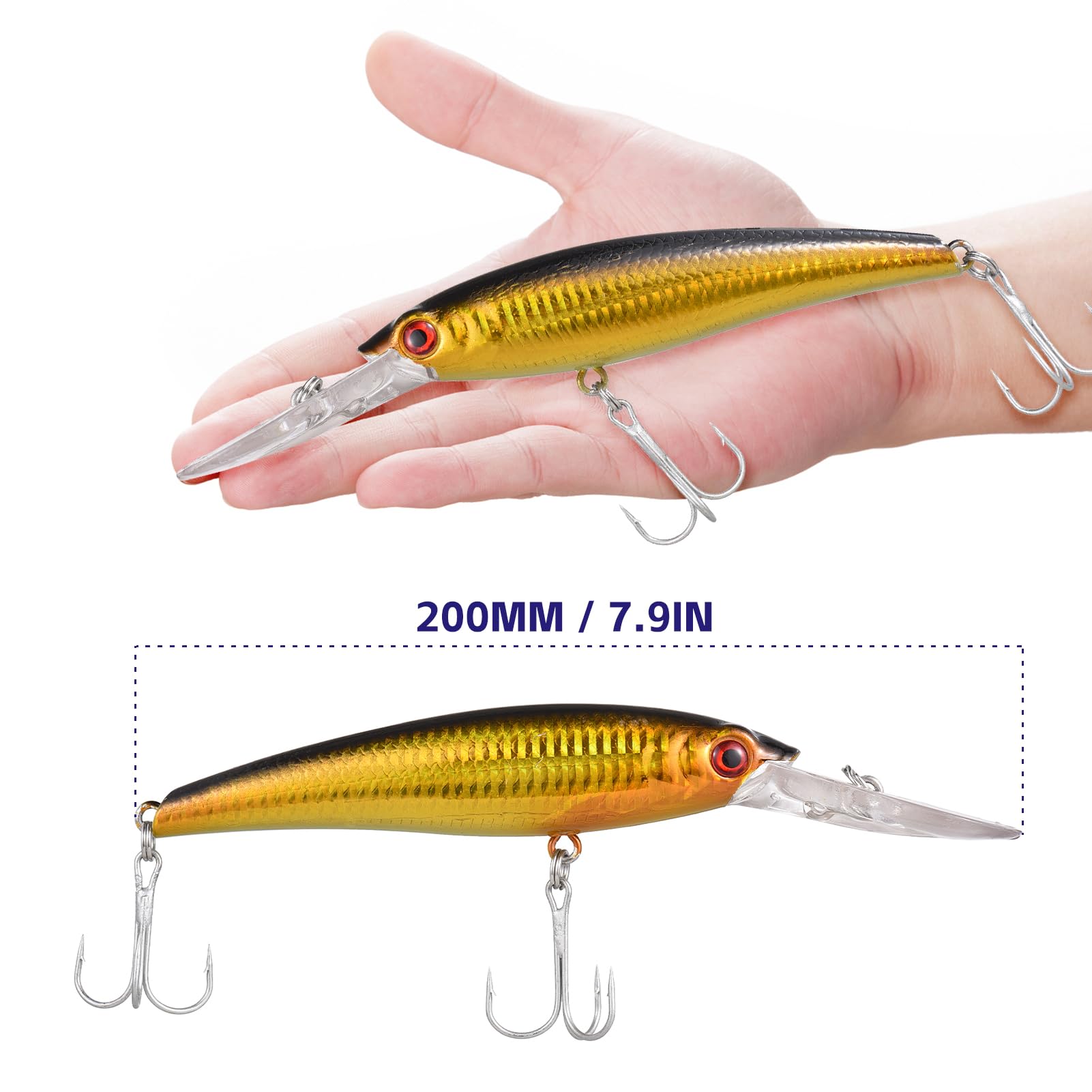 Amazon.co.jp: 超ロングキャスティング釣りルアー 20cm 海水シンキング