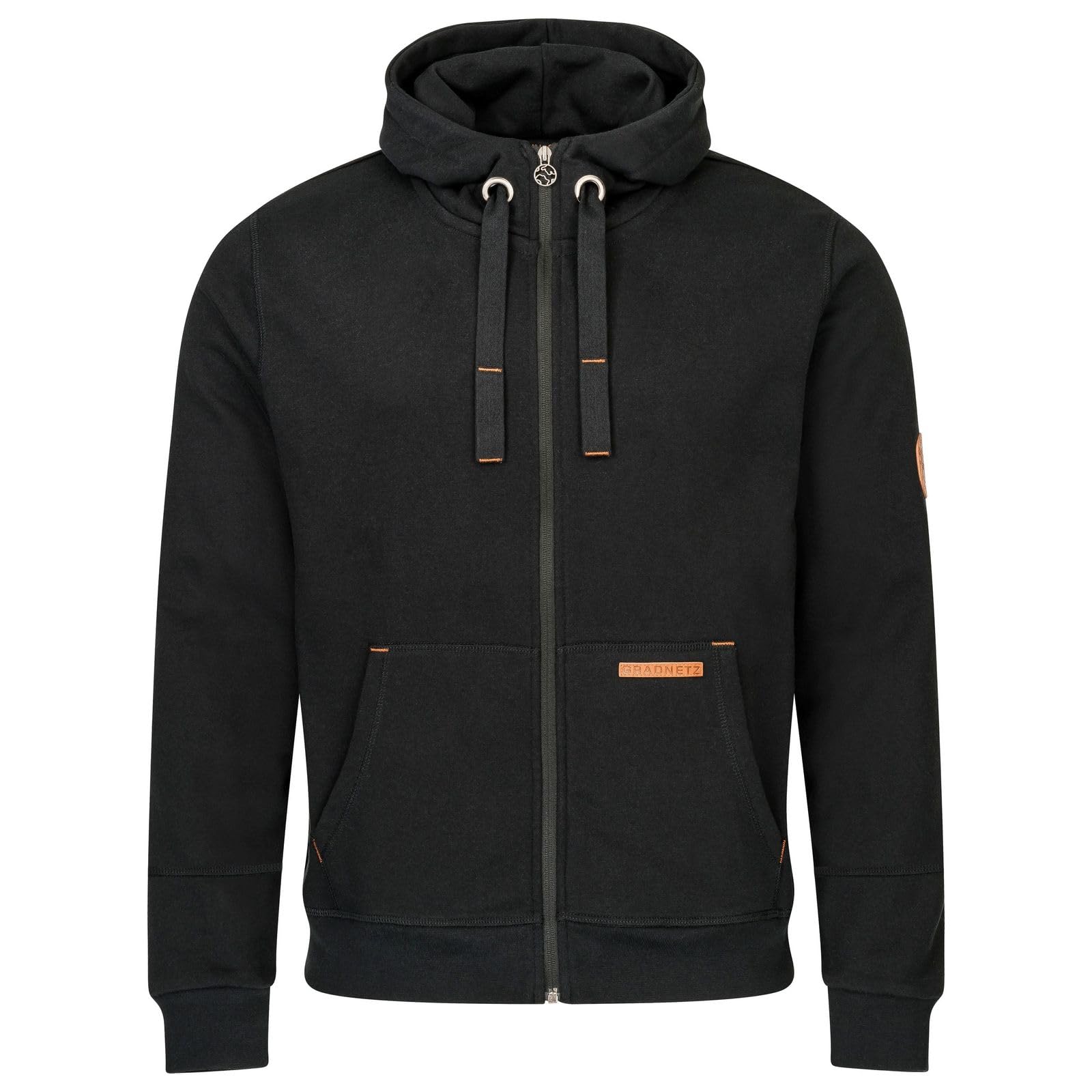 Kuscheliger Jogginganzug Sportanzug Trainingsanzug Herren leather edition (2-tlg) mit Kapuze Bio-Baumwolle