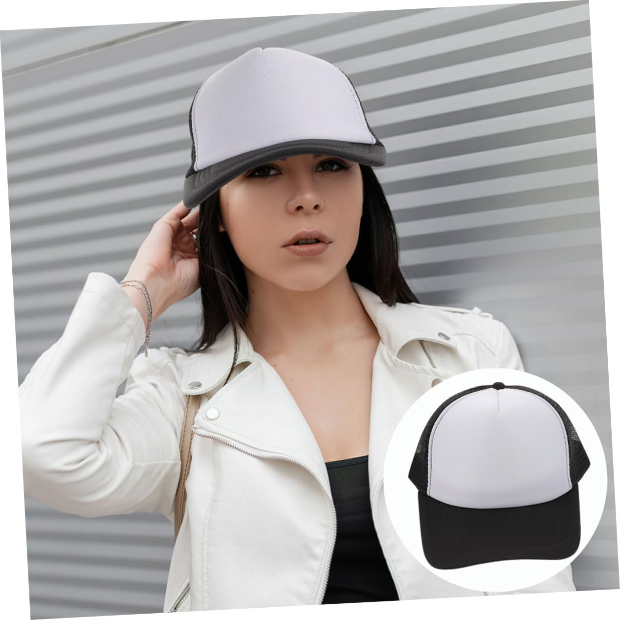 Set da 6 Cappelli da Baseball in Rete Traspirante per Sublimazione, Cappelli Vuoti Fai da Te per attività All'aperto e Uso Quotidiano
