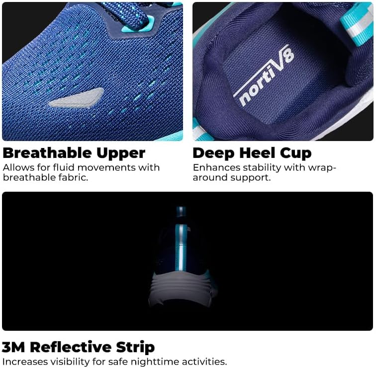 NORTIV 8 Women's Walking Shoes Cushion Comfortable ActiveBreeze Running Tennis Shoes Non-Slip Workout Gym Sports Athletic Breathable Fashion Sneakers - Image 8