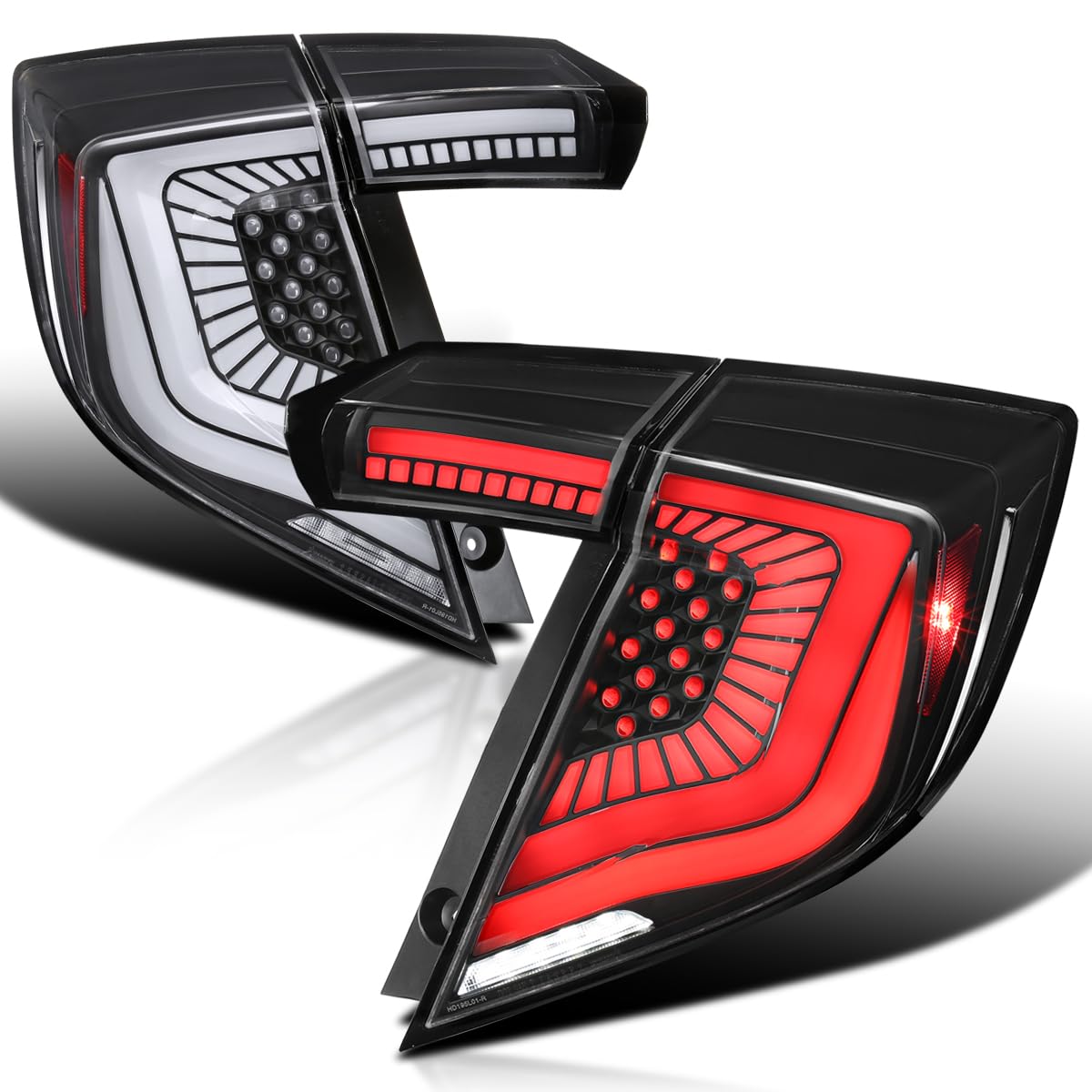 Amazon.com: SPEC-D TUNING Black LED Tail Lights w/LED Sequential