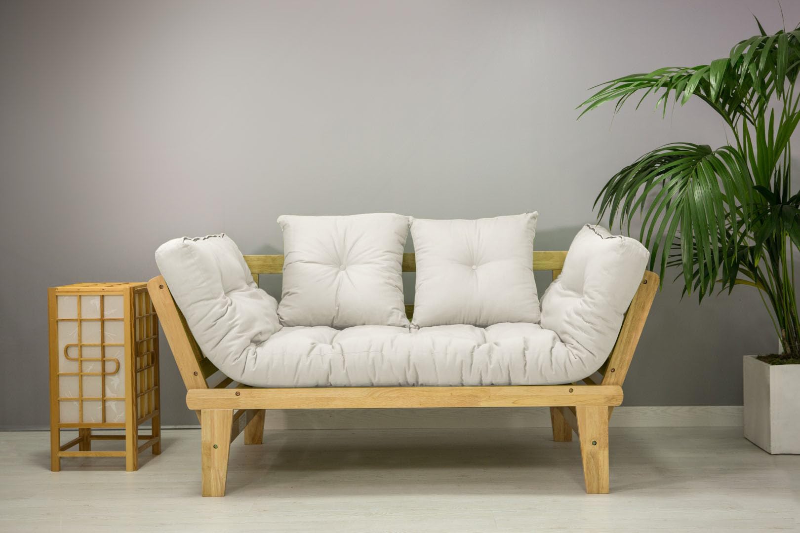 Divano-letto Sésamo, Naturale, greggio Futon, 200x82x32 cm