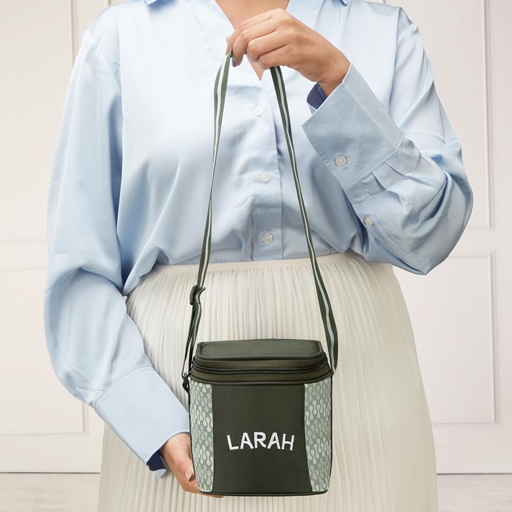 Larah Glass Lunchbox - Leakproof & Microwave Safe -4