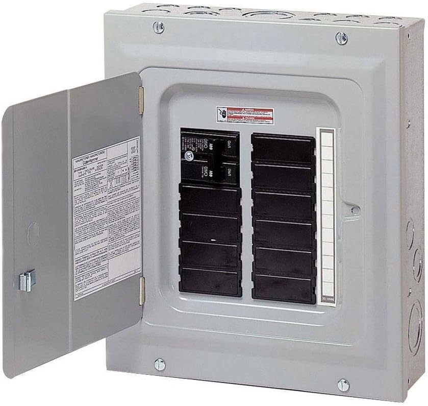 BR1020B100S11 1-Phase 3 Wire Main Breaker Load Center 20 Circuits 120/240 Volt AC 100 Amp NEMA 1
