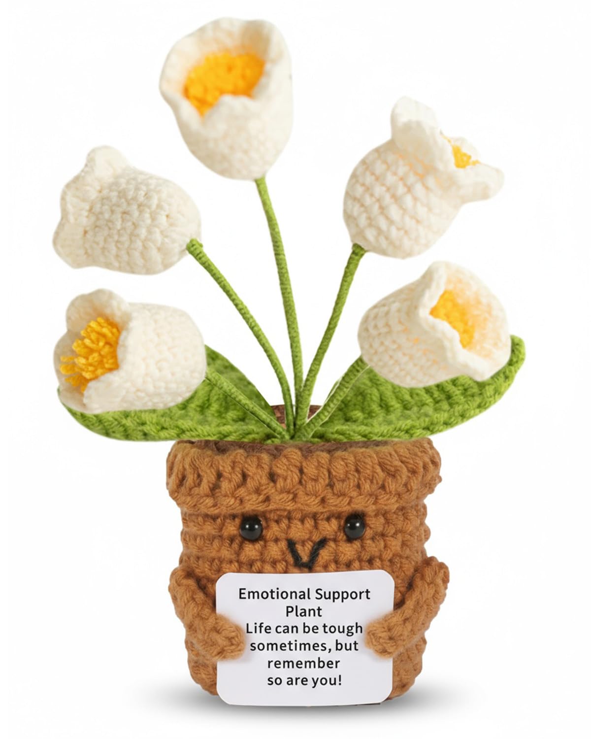 Aruigu Pocket Hug Herz Kleine Geschenke, Positive Kartoffel Serien Gehäkelte Glücksbringer Gute Besserung Genesungsgeschenke Geschenke Prüfung Zeugnis Geburtstagsgeschenk Freunden Kollegen